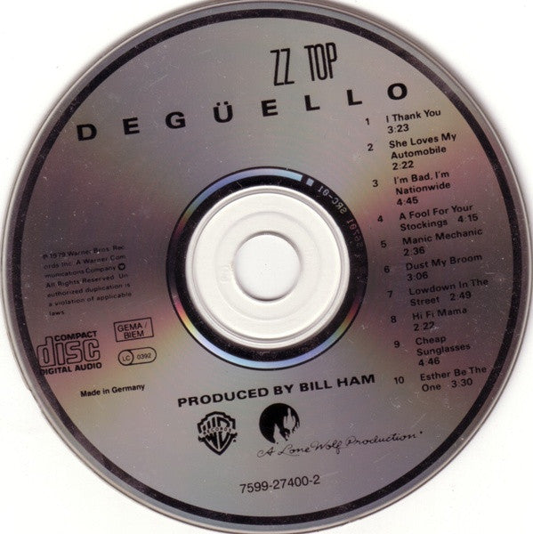 ZZ Top : Degüello (CD, Album, RE)