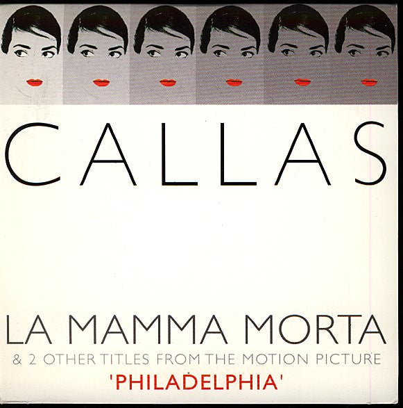 Maria Callas : La Mamma Morta & 2 Other Titles From The Motion Picture ' Philadelphia ' (CD, Maxi, Mono, Dig)
