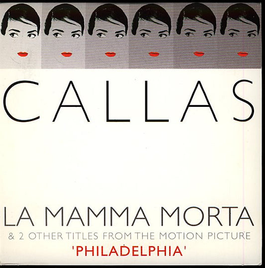 Maria Callas : La Mamma Morta & 2 Other Titles From The Motion Picture ' Philadelphia ' (CD, Maxi, Mono, Dig)