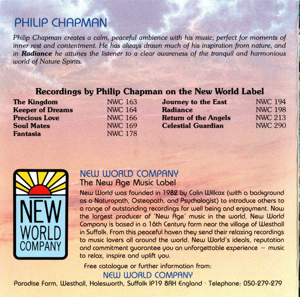 Philip Chapman : Radiance (CD, Album, RE)