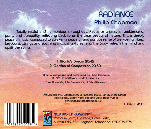Philip Chapman : Radiance (CD, Album, RE)