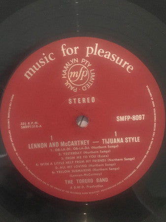 The Torero Band : Lennon & McCartney Tijuana Style (LP)