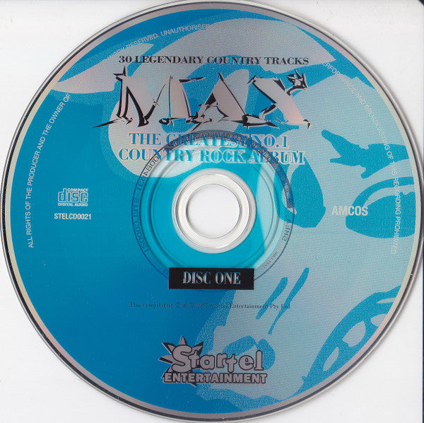 Various : MAX: The Greatest No.1 Country Rock Album (30 Legendary Country Tracks) (2xCD, Comp)