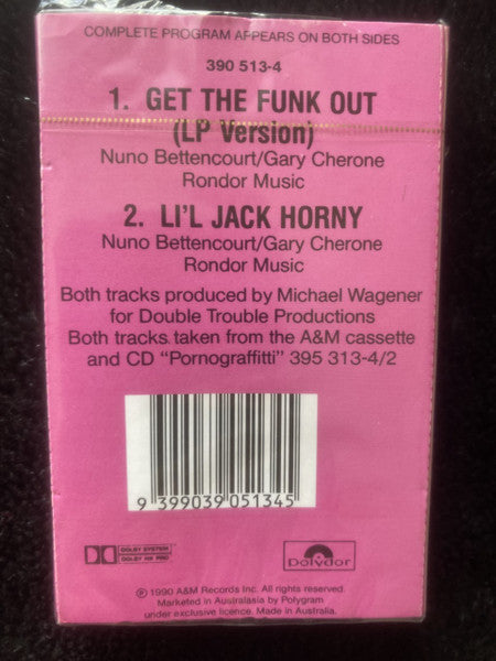 Extreme (2) : Get The Funk Out  (Cass, Single)