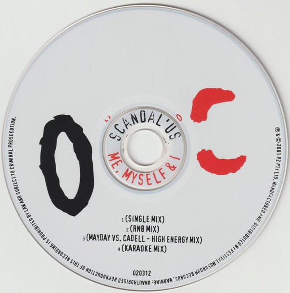 Scandal'Us : Me, Myself & I (CD, Single)