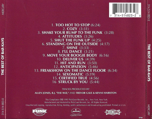 Bar-Kays : The Best Of Bar-Kays (CD, Comp)