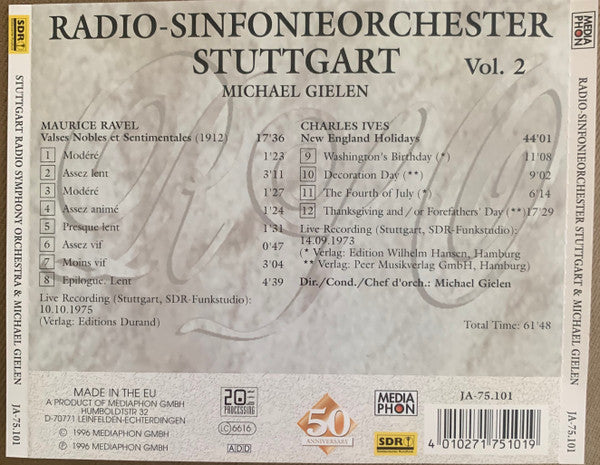 Michael Gielen, Radio-Sinfonieorchester Stuttgart : Radio-Sinfonieorchester Stuttgart & Michael Gielen Vol 2 (CD)