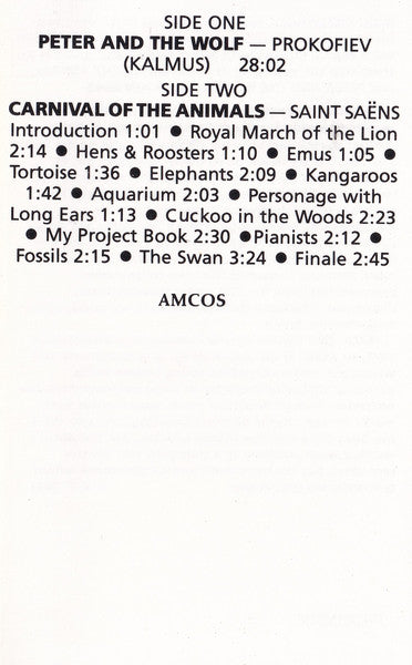 Noni Hazlehurst And The Sydney Symphony Orchestra : Peter And The Wolf / Carnival Of The Animals (Cass, Album)