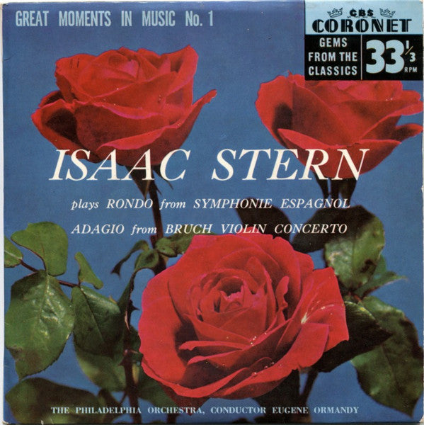 Isaac Stern, The Philadelphia Orchestra Conductor Eugene Ormandy : Great Moments In Music No. 1 (7", EP)
