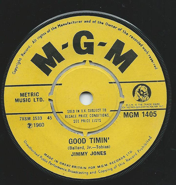 Jimmy Jones : Good Timin' / Handy Man (7", RE)