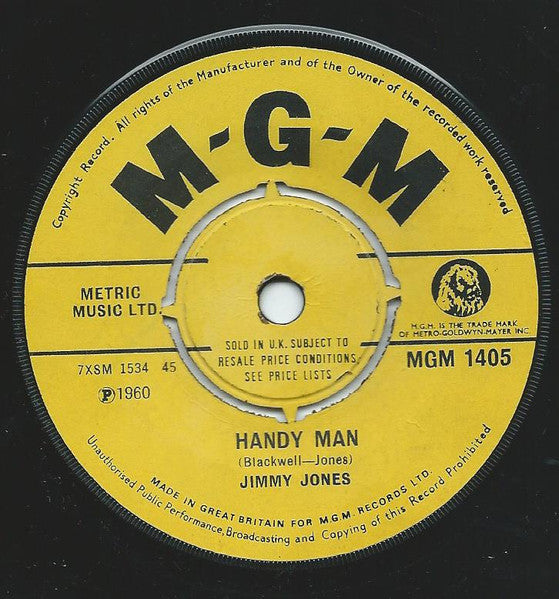 Jimmy Jones : Good Timin' / Handy Man (7", RE)