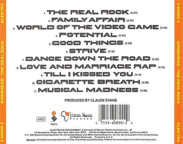 Shinehead : The Real Rock (CD, Album)