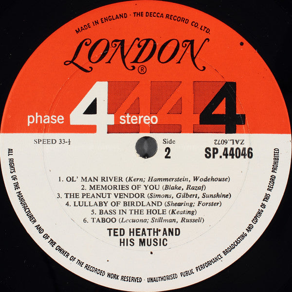 Ted Heath & His Music* : The New Palladium Performances (LP, Album)