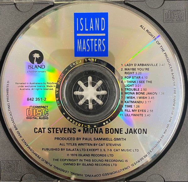 Cat Stevens : Mona Bone Jakon (CD, Album)
