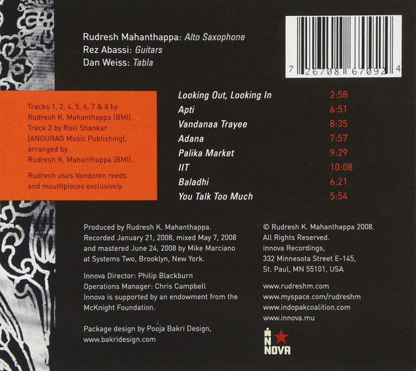 Rudresh Mahanthappa's Indo-Pak Coalition : Apti (CD, Album)