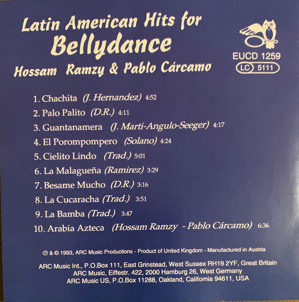 Hossam Ramzy & Pablo Cárcamo : Latin American Hits For Bellydance (CD, Album)