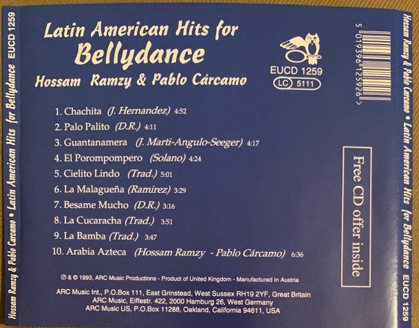 Hossam Ramzy & Pablo Cárcamo : Latin American Hits For Bellydance (CD, Album)