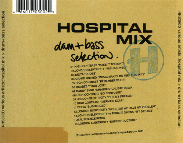 Various : Hospital Mix (Drum+Bass Selection) (CD, Mixed)