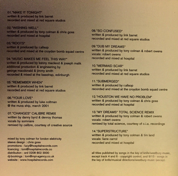 Various : Hospital Mix (Drum+Bass Selection) (CD, Mixed)