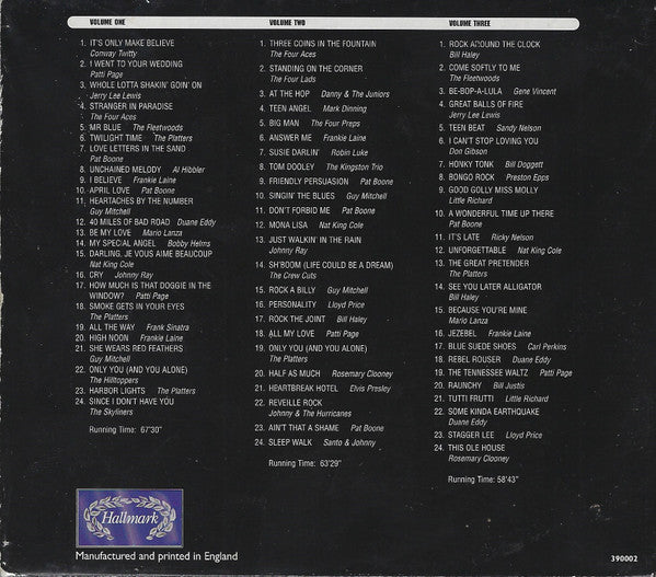 Various : Fabulous Fifties Hit Box (3xCD, Comp + Box)