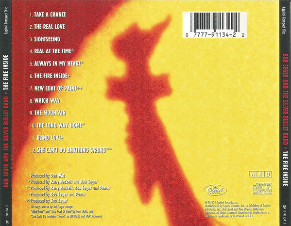 Bob Seger And The Silver Bullet Band : The Fire Inside (CD, Album)