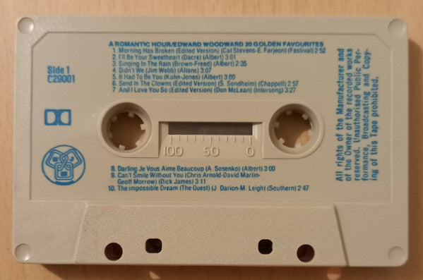 Edward Woodward : A Romantic Hour - 20 Golden Favourites (Cass, Album)