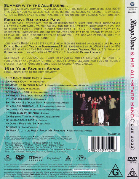 Ringo Starr & His All-Starr Band* : Tour 2003 (DVD-V, NTSC)