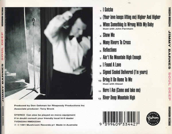 Jimmy Barnes : Soul Deep (CD, Album)