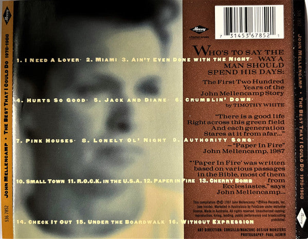 John Mellencamp* : The Best That I Could Do (1978-1988) (CD, Comp)