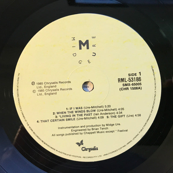 Midge Ure : The Gift (LP, Album)