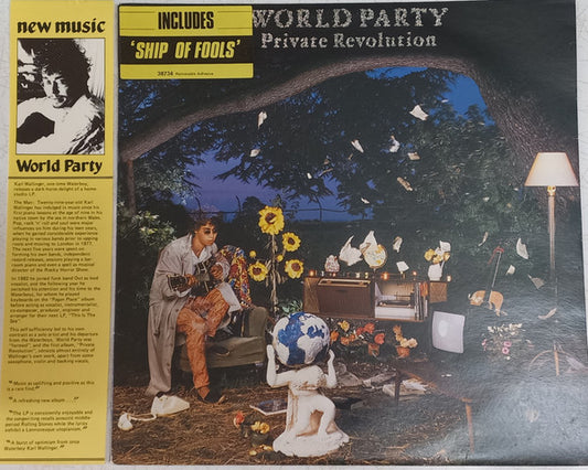 World Party : Private Revolution (LP, Album, Obi)