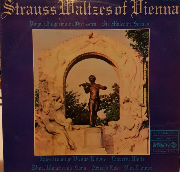 Strauss*  /  Royal Philharmonic Orchestra  /  Sir Malcolm Sargent : Strauss Waltzes of Vienna (LP, Mono)
