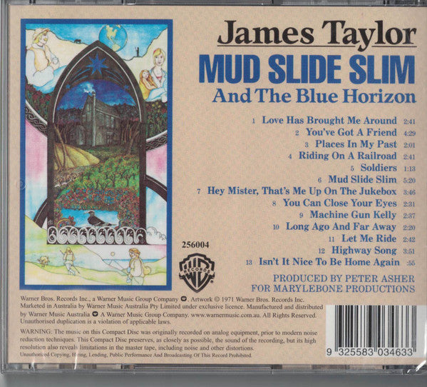 James Taylor (2) : Mud Slide Slim And The Blue Horizon (CD, Album, RE)