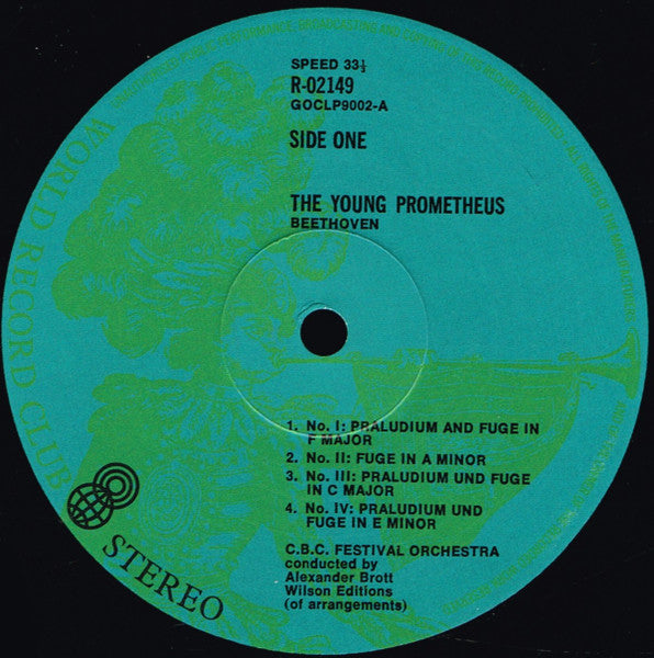 Ludwig van Beethoven : The Young Prometheus (LP)