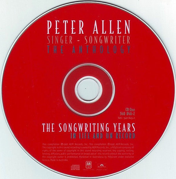 Peter Allen : Singer - Songwriter: The Anthology (3xCD, Comp, RM)