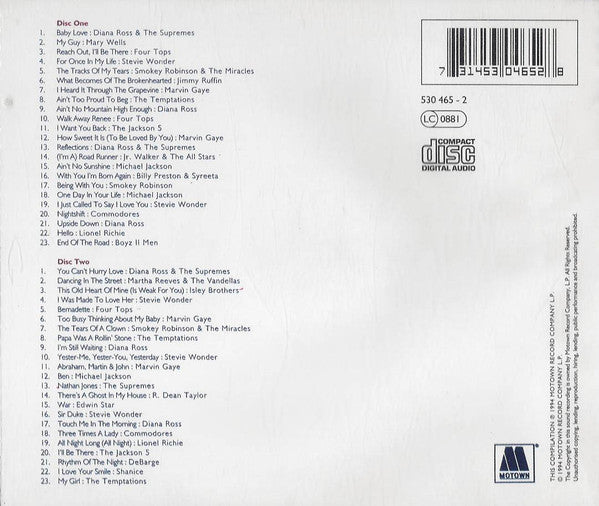 Various : Motown: The Ultimate Hits Collection (2xCD, Comp)