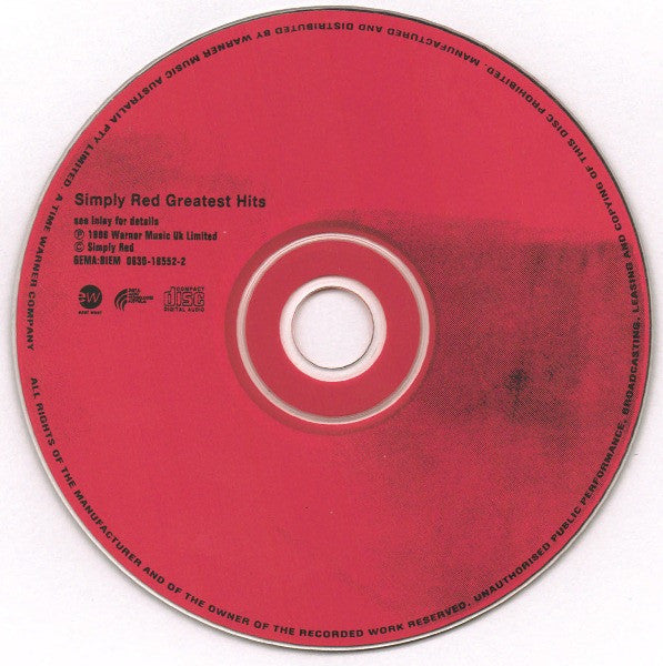 Simply Red : Greatest Hits (CD, Comp, RM)