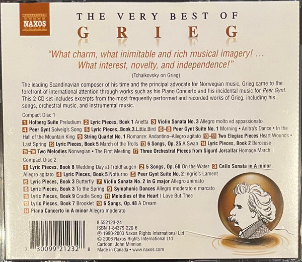 Edvard Grieg : The Very Best Of Grieg (2xCD, Comp)