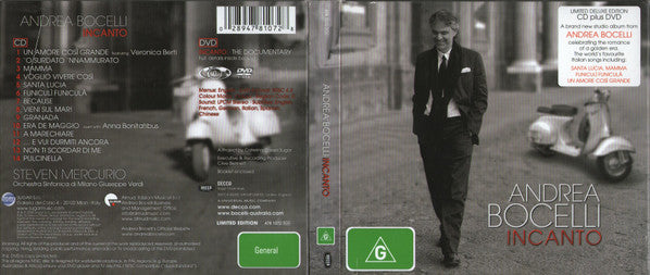 Andrea Bocelli : Incanto (CD, Album + DVD-V, Copy Prot., NTSC)
