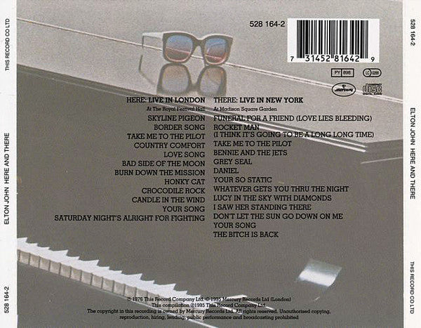 Elton John : Here And There (2xCD, Album, RE, RM)