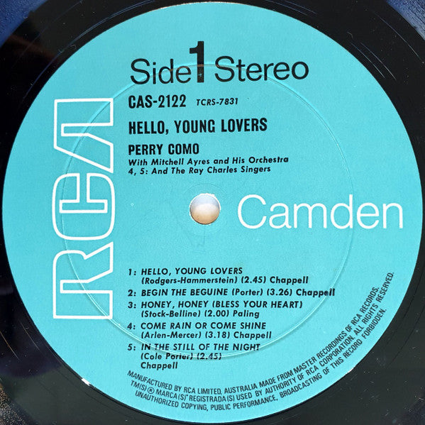 Perry Como : Hello, Young Lovers (LP, Comp, RE)