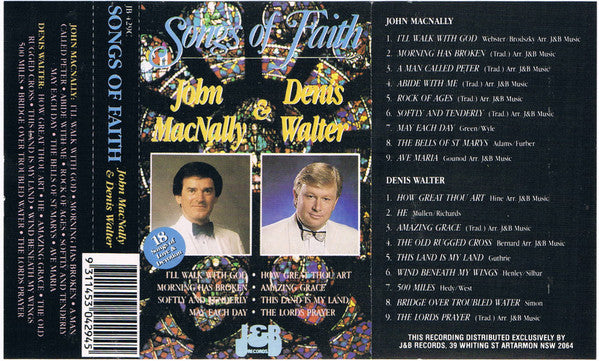 John MacNally & Denis Walter : Songs Of Faith (Cass, Comp, Whi)