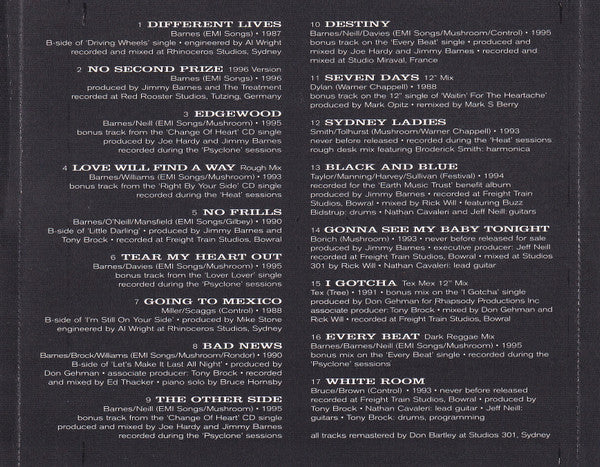 Barnes* : Barnes Hits (The Double CD Anthology Of Singles And Rarities) (2xCD, Comp)