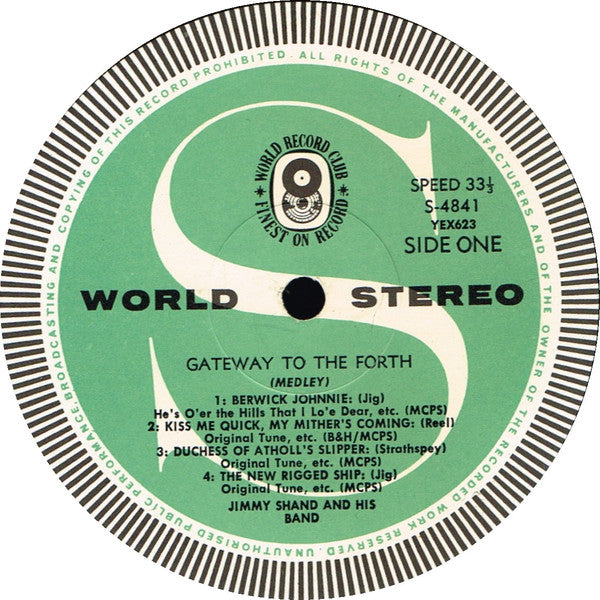 Jimmy Shand & His Band* : Gateway To The Forth (LP, Album, Club)