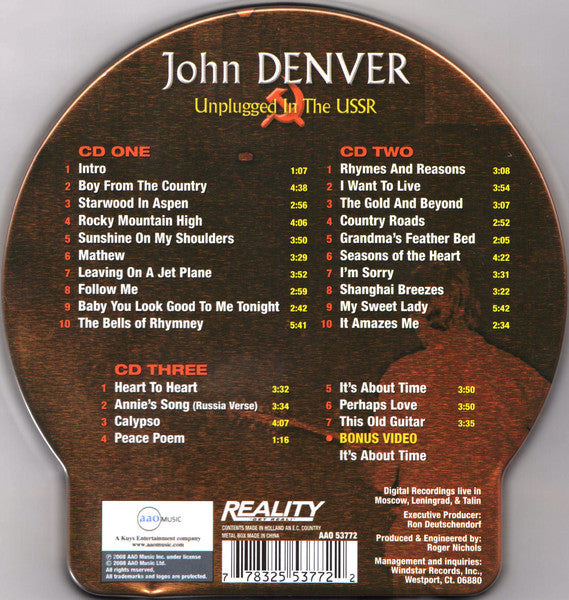 John Denver : Unplugged In The USSR (Moscow • Tallin • Leningrad) (3xCD, Album + Box, RE)