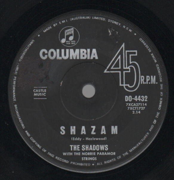 The Shadows : Geronimo (7")