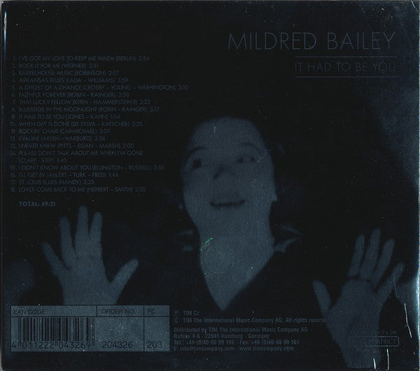 Mildred Bailey : It Had To Be You (CD, Comp)