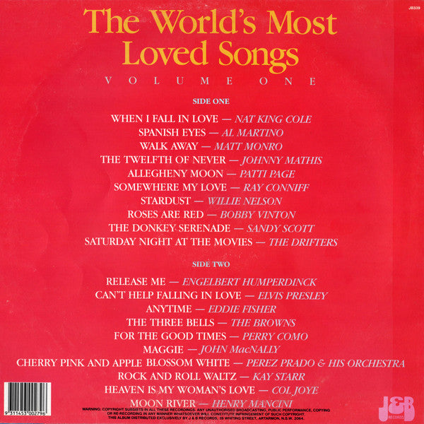 Various : The World's Most Loved Songs Volume One (LP, Comp)