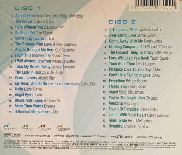 Various : Love Song Dedications: Volume 5 (2xCD, Comp)