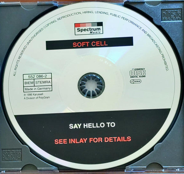 Soft Cell Featuring Marc Almond : Say Hello To Soft Cell (CD, Comp)
